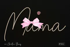 Coquette Pearl Mama PNG Design | Mothers Day PNG Product Image 3