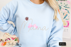 Coquette Pearl Mama PNG Design | Mothers Day PNG Product Image 8