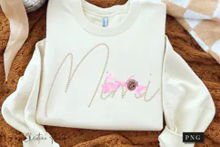 Coquette Pearl Mimi PNG Design | Mothers Day PNG Product Image 2