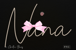 Coquette Pearl Nana PNG Design | Mothers Day PNG Product Image 3