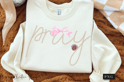 Coquette Pearl Pray PNG Design | Christian Png Product Image 2