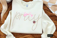 Coquette Pearl Pray PNG Design | Christian Png Product Image 2