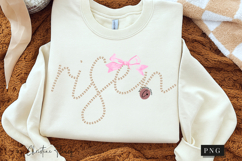 Coquette Pearl Risen PNG Design | Christian Png Product Image 2