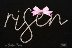 Coquette Pearl Risen PNG Design | Christian Png Product Image 3