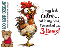 Sarcastic Farm Chicken Clipart Product Image 1