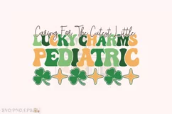 Pediatric Nurse St Patrick's Day SVG PNG T-shirt Design Product Image 1