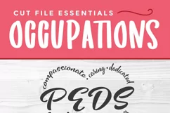 PEDS Nurse with Word Heart SVG for Silhouette machines