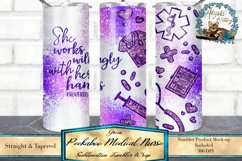 This is a Peekaboo Medical Sublimation 20oz Skinny Tumbler Design for a 20oz skinny tumbler, this is a Medical Healthcare themed design. 