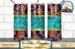 This is a peekaboo pumpkins sublimation design. Sized to fit a 20oz skinny tumbler.