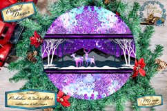 This is a beautiful Christmas winter sublimation design. This detailed sublimation design have been sized to fit The 10 inch round sublimation wall hanger blanks