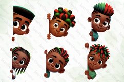Peeking African American Little Boy Bundle Product Image 2
