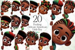 Peeking African American Little Boy Bundle Product Image 1