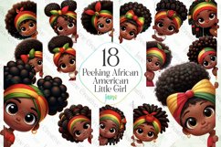 Peeking African American Little Girl Product Image 1