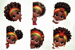 Peeking African American Little Girl Product Image 2