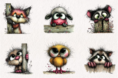 Peeking Animals Clipart Bundle Product Image 2