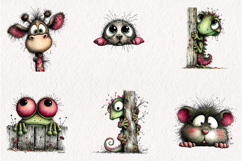 Peeking Animals Clipart Bundle Product Image 5