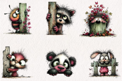 Peeking Animals Clipart Bundle Product Image 6