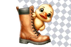 Watercolor Peeking Animals PNG Clipart Bundle Product Image 2