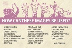 Peeking Giraffes SVG - Funny Peeking Animals SVG Vector Cut Product Image 2