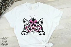 Peeking Cat SVG | Peeping Kitten PNG | Pet Illustration Product Image 2