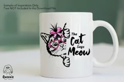 Peeking Cat SVG | Peeping Kitten PNG | Pet Illustration Product Image 5