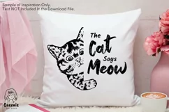 Peeking Cat SVG | Peeping Kitten PNG | Pet Illustration Product Image 3