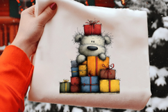 Peeking Christmas Animal Clipart Product Image 2