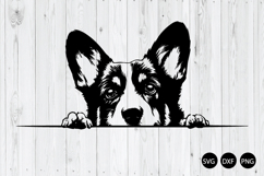 Peeking Corgi Dog SVG, Corgi Dog SVG, Dog SVG, Animal SVG Product Image 1