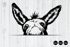 Peeking Donkey SVG, Donkeys SVG, Animal SVG Product Image 1
