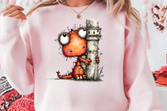 Peeking Dragon Clipart Product Image 2