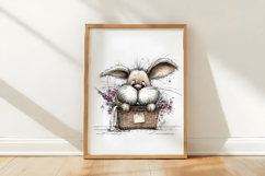 Peeking Easter Bunny Clipart Product Image 3