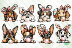 Peeking Easter Dog Bundle Clipart Product Image 4