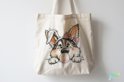 Peeking Easter Dog Clipart Product Image 2