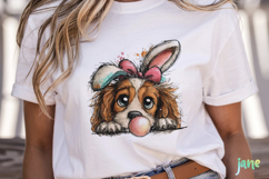 Peeking Easter Dog Clipart Product Image 3