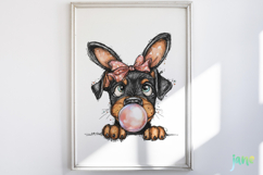 Peeking Easter Dog Clipart Product Image 5