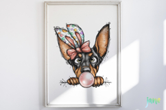 Peeking Easter Dog Clipart Product Image 5