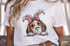 Peeking Easter Dog Clipart Product Image 2