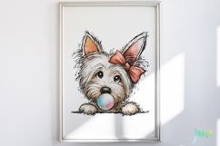 Peeking Easter Dog Clipart Product Image 5