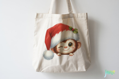 Peeking Holiday Animal Clipart Product Image 4