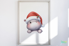 Peeking Holiday Animal Clipart Product Image 5