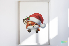 Peeking Holiday Animal Clipart Product Image 5