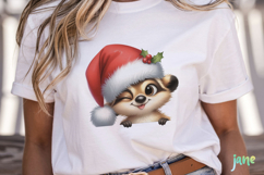 Peeking Holiday Animal Clipart Product Image 2