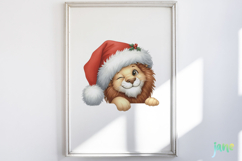 Peeking Holiday Animal Clipart Product Image 5