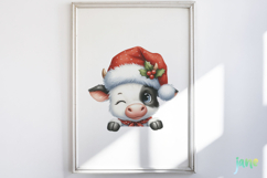 Peeking Holiday Animal Clipart Product Image 5