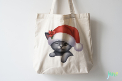 Peeking Holiday Cat Clipart Product Image 4