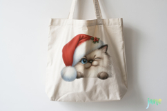 Peeking Holiday Cat Clipart Product Image 5
