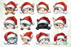 Peeking Holiday Cat Sublimation Bundle Product Image 8