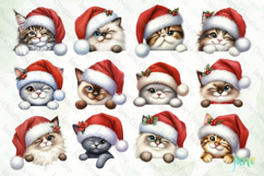Peeking Holiday Cat Sublimation Bundle Product Image 6