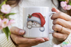 Peeking Holiday Cat Clipart Product Image 3