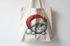 Peeking Holiday Cat Clipart Product Image 4